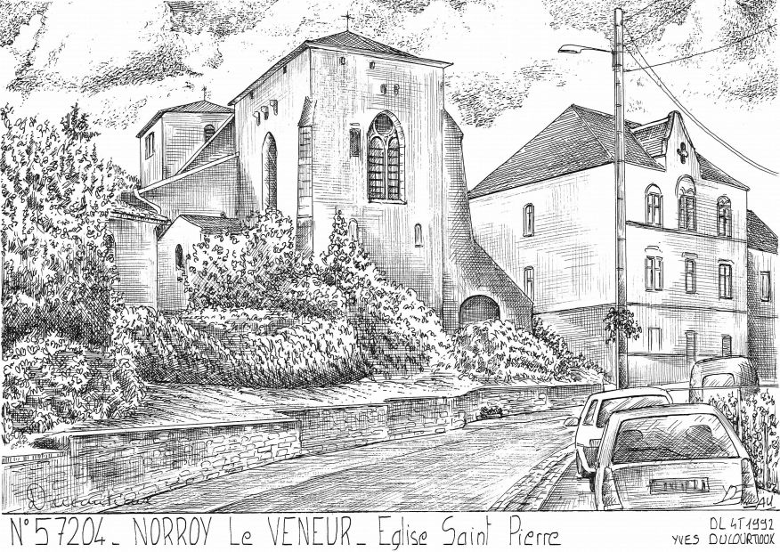 N 57204 - NORROY LE VENEUR - glise st pierre